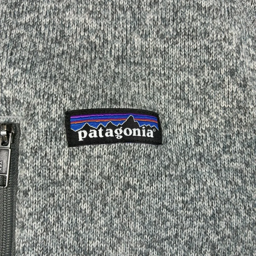 Patagonia Better Sweater Mens L Heathered Gray Vest Full Zip - Company Logo